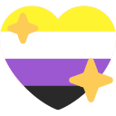 8569enbyprideheart Discord Emoji - ★ the safe place
