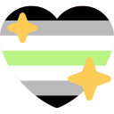 5896agenderprideheart custom emote | ★ the safe place