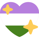 7552genderqueerprideflag custom emote | ★ the safe place
