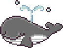 whale_squirting animated GIF emoji | ⋮ ⌗ ┆  ˚ノfishies◞ ♡