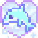 dolphin_love animated GIF emoji - ⋮ ⌗ ┆  ˚ノfishies◞ ♡