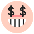greedy Discord sticker from ⋮ ⌗ ┆  ˚ノfishies◞ ♡