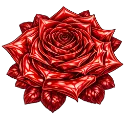 3DRedShinyRose