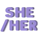 PronounsSheHer Discord sticker | 𓆩❈𓆪 Sylvara Café 𓆩❈𓆪