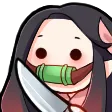 KnifeNezuko custom emote from 𓆩❈𓆪 Sylvara Café 𓆩❈𓆪