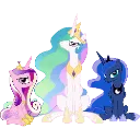 001Princesses Discord sticker from MLP Pear Butter Cottage Back Up