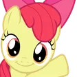 ABloomHi custom emote | MLP Pear Butter Cottage Back Up