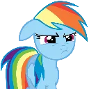 Angry_Rainbowdash Discord sticker - MLP Pear Butter Cottage Back Up
