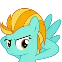 LightningChill Discord Emoji - MLP Pear Butter Cottage Back Up