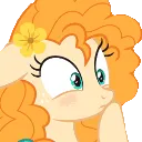 PB_Blush Discord sticker - MLP Pear Butter Cottage Back Up