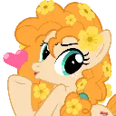 PearHeart custom emote - MLP Pear Butter Cottage Back Up
