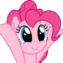 PinkieHappy custom emote - MLP Pear Butter Cottage Back Up