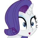 RaritySurprised custom emote - MLP Pear Butter Cottage Back Up