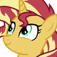 SunsetProud custom emote from MLP Pear Butter Cottage Back Up