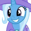 TrixieHappy custom emote from MLP Pear Butter Cottage Back Up