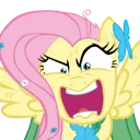 flutteryell custom emote from MLP Pear Butter Cottage Back Up