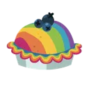 rainbowpie custom emote - MLP Pear Butter Cottage Back Up