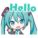 miku_hi Discord sticker - ItzeCon / Community :3