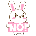 bunny_no Discord emoji