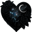 HeartGothBlack custom emote | 𓆩❈𓆪 Sylvara Café 𓆩❈𓆪