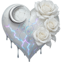 HeartGothWhite Discord sticker from 𓆩❈𓆪 Sylvara Café 𓆩❈𓆪