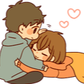 CoupleCuddle Discord sticker from 𓆩❈𓆪 Sylvara Café 𓆩❈𓆪