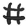 hashtag animated emote - VR Elite Official