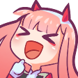 laugh_zerotwo custom emote from ⛩ Anime Lovers: Anime ・Manga ・Games
