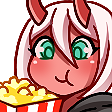 ZeroTwo_Popcorn Discord sticker | ⛩ Anime Lovers: Anime ・Manga ・Games