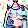 zerotwo_party animated GIF emoji - ⛩ Anime Lovers: Anime ・Manga ・Games
