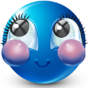 1_blushy Discord sticker from ノtype · chat · vc · giveaways · social · chill