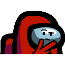 8693_Among_Us_Thinking Discord emoji