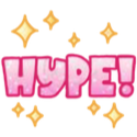 hype Discord sticker | Starpatch
