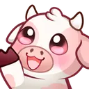 pink12_cow_hi custom emote - xX✩Online✩Status✩Xx