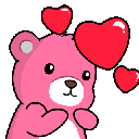 pink_bear animated GIF emoji | Outer Nowhere