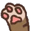 122pawwave9 animated emote from Study Space
