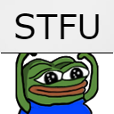 STFU Discord sticker from Zenii's Crewmates