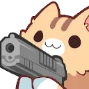 CutePet_cat_holdingGun