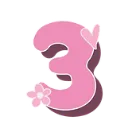 pinkthreeheartflower