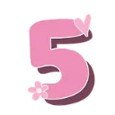 pinkfiveheartflower