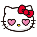 622305hellokittyhearteyes custom emote | Pastel Chains Collective