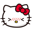 862377hellokittyblush Discord sticker from Pastel Chains Collective