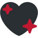 7078blackredsparkleheart