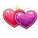 double_heart custom emote | Pyraea