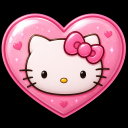 hello_kitty_heart Discord Emoji - Pyraea
