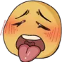 2_pensivetongue custom emote from ノtype · chat · vc · giveaways · social · chill
