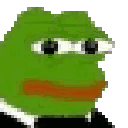 Pepe the frog with eyes bulging out in a state of extreme shock.