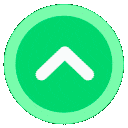 A white upward-pointing caret inside a solid green circle.