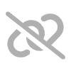 A gray stylized symbol with a diagonal slash through it on a black background.