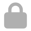 Padlock symbol in a flat, minimalist style.